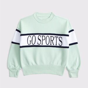Abercrombie & Fitch kids Mint Green 'Go Sports' Sweatshirt